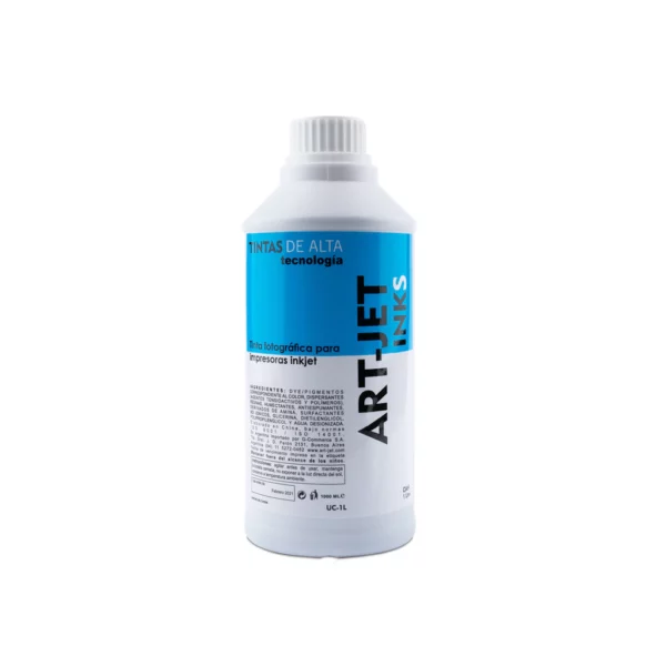 Botella de Tinta Cyan ART-JET INKS 1 Litro