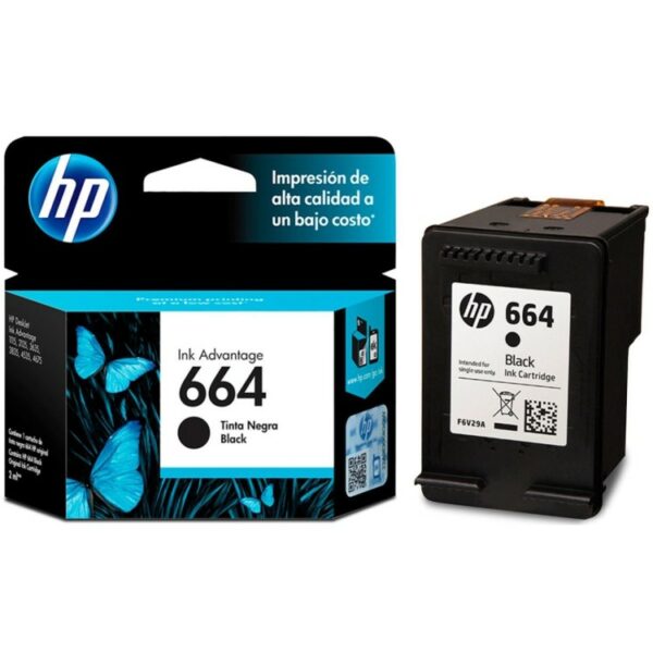 Cartucho HP 664 Negro