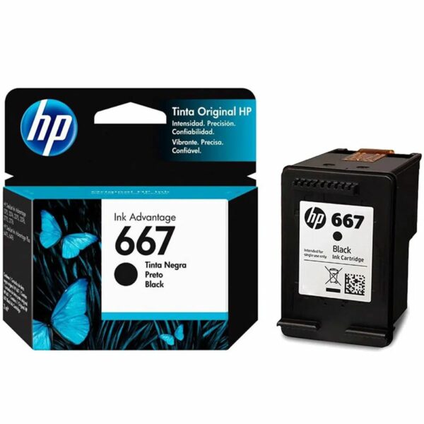 Cartucho HP 667 Negro