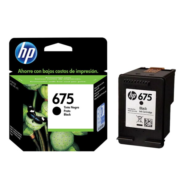 Cartucho HP 675 Negro